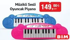 MÜZİKLİ SESLİ OYUNCAK PİYANO